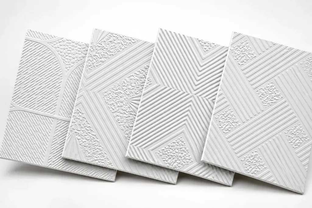 تایل کی پلاس ( +K ) - معمولی روکش PVC - پشت آلومینیوم - طرح دار (یاقوت 238)